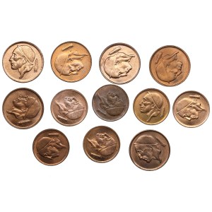 Gruppe von Münzen: Belgien 20, 50 Centimes - Baudouin I (1951-1993) (12)