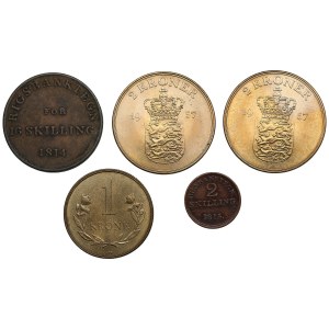 Group of coins: Denmark, Greenland (5)