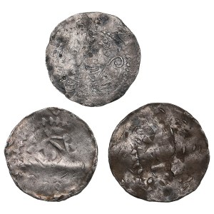Gruppe von frühmittelalterlichen deutschen Münzen XI Jh. (3)