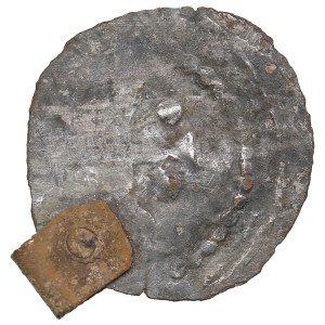 Mittelalterlicher münzähnlicher versilberter Anhänger (ca. 12.-14. Jh.)