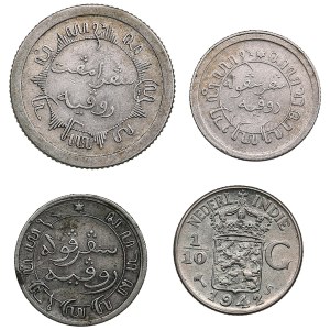 Gruppe von Münzen: Niederländisch-Ostindien - Wilhelmina (1890-1948) (4)
