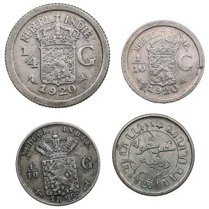 Gruppe von Münzen: Niederländisch-Ostindien - Wilhelmina (1890-1948) (4)