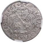 Free City of Riga ½ Mark 1565 - NGC MS 61