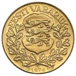 Estonia / Sweden Medallic Gold Ducat 1974 - President Konstantin Päts