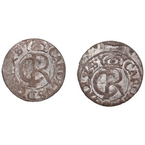 Group of coins: Duchy of Livonia (Riga) under Swedish rule, BI Schilling / Solidus - Karl XI (1660-1697) (2)