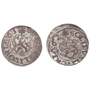Group of coins: Duchy of Livonia (Riga) under Swedish rule, BI Schilling / Solidus - Karl XI (1660-1697) (2)