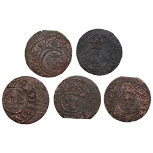 Group of Suceava counterfeits - Æ Schilling / Solidus (5)