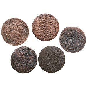 Group of Suceava counterfeits - Æ Schilling / Solidus (5)