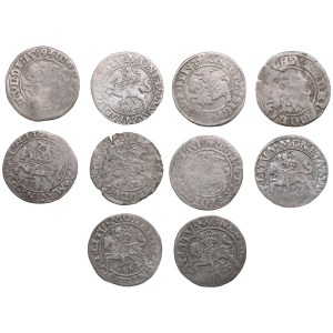 Groupe de pièces : Lituanie, Grand-Duché (Vilnius) ½ Groat / Półgrosz (10)