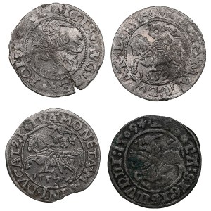 Groupe de pièces : Lituanie, Grand-Duché (Vilnius) ½ Groat / Półgrosz (4)