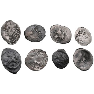 Russia, group of coins 1490s-1617 - from Ivan III to Swedish occupation of Novgorod (8)