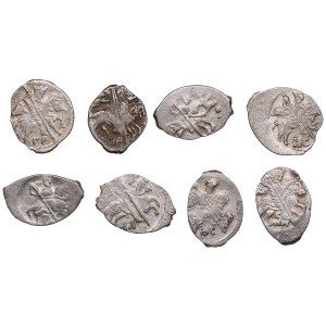 Russia, group of Kopecks 1535-1560s - Ivan IV Vasilievich (1533-1584) (8)