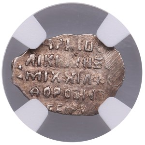 Russia (Moscow) AR Kopeck ND (1614) - Mihkail Feodorovich (1613-45) - NGC AU 58