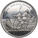 Russia (Finland) Tin-Alloy Medal 1713 (2nd half 18th c.) - Landing of Russian Troops at Åbo, 28 August 1713 - Peter I (1682-1725)