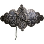 Russia Georgian Silver Souvenir Belt Buckle (end 19th - early 20th c.)