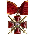 Russia Badge of the Order of St. Anna, 3rd Class, for Military Merit with swords (1908-1917)