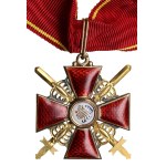 Russia Badge of the Order of St. Anna, 3rd Class, for Military Merit with swords (1908-1917)