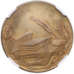 Russia (USSR, Moscow mint) Medal 1963 - Brass Trial (Pattern) of Gold Medal - F. M. Dostoevsky - NGC PF 62