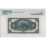 China (Russo-Asiatic Bank) 3 Rubles - Harbin 1917 - PMG EPQ 66 Gem Uncirculated