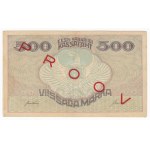Estonia 500 Marka ND (1920-1921) - SPECIMEN