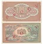 Estonia 100 Marka 1923 - Front & Back SPECIMEN (2)