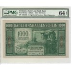 Germany (Occupation of Lithuania WWI, Kowno) 1000 Mark 1918 - PMG 64 Choice Uncirculated EPQ
