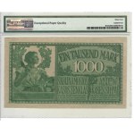 Germany (Occupation of Lithuania WWI, Kowno) 1000 Mark 1918 - PMG 64 Choice Uncirculated EPQ