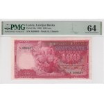 Latvia 100 Latu 1939 - PMG 64 Choice Uncirculated