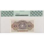 Latvia 5 Lat1 1940 - PCGS 65PPQ Gem New