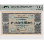 Lithuania, Memel 100 Mark 1922 - PMG EPQ 65 Gem Uncirculated