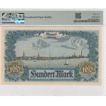 Lithuania, Memel 100 Mark 1922 - PMG EPQ 65 Gem Uncirculated