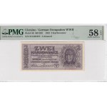 Ukraine (German Occupation WWII) 2 Karbowanez 1942 - PMG EPQ 58 Choice About Unc