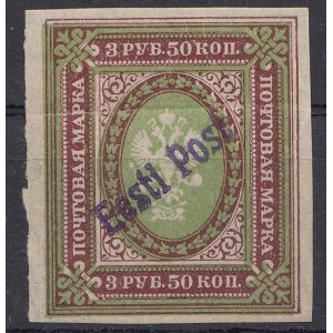 Estland Ortsmarke Tallinn 3,50 Rub. 1919