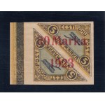 Estonia stamp airmail 5+5 Marka with 20 Marka 1923 overprint - Imperforated