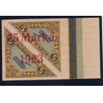 Estonia stamp airmail 5+5 Marka with 45 Marka 1923 overprint - Imperforated - Signed by K. Kokk