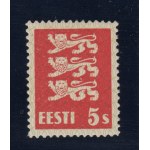 Estonia stamp Coat of Arms 5 Senti (5 paws) 1928 - Certificate from K. Kokk