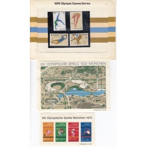 Deutschland, Australien Olympische Briefmarken 1972, 1976