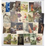 Group of Postcards with Stamps: Mostly Estonia - Eastern, Birthday wishes etc (52)