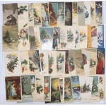 Group of Postcards with Stamps: Mostly Estonia, Christmas and New Year greetings (111)