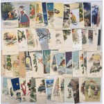 Group of Postcards with Stamps: Mostly Estonia, Christmas and New Year greetings (102)