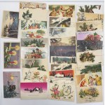 Group of Postcards with Stamps: Mostly Estonia, Christmas and New Year greetings (70)