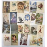 Group of Postcards with Stamps: Mostly Estonia - Eastern, Birthday wishes etc (51)