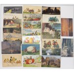 Group of Postcards with Stamps: Mostly Estonia - Eastern, Birthday wishes etc (51)