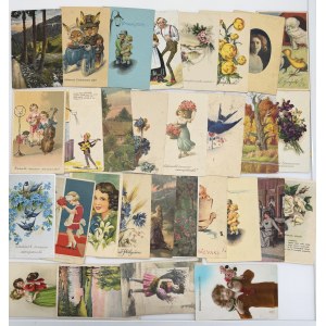 Group of Postcards without Stamps: Mostly Estonia - Eastern, Birthday wishes etc (54)