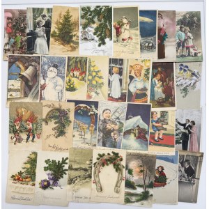 Gruppe von Postkarten ohne Briefmarken: Hauptsächlich Estland, Weihnachts- und Neujahrsgrüße (70)