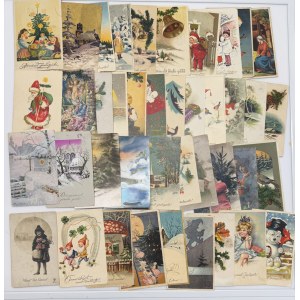 Gruppe von Postkarten ohne Briefmarken: Hauptsächlich Estland, Weihnachts- und Neujahrsgrüße (73)