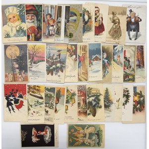Gruppe von Postkarten ohne Briefmarken: Hauptsächlich Estland, Weihnachts- und Neujahrsgrüße (73)