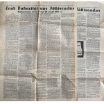Estonia - A newspaper extract from the 1937 Constitution of the Republic of Estonia & cigarette cards