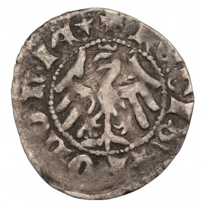 Władysław II Jagiełło (1386-1434) - Półgrosz Kraków - bez znaku