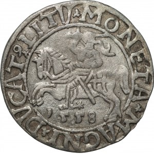 Zygmunt II August (1545-1572) - Półgrosz Wilno 1558 - L/LITV